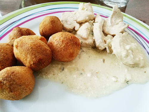 Blancs de poulets à la sauce moutarde et à l’estragon