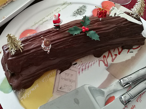 Bûche de Noël au chocolat notrebonnefranquette