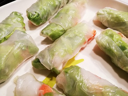 Rouleaux de printemps aux crevettes notrebonnefranquette