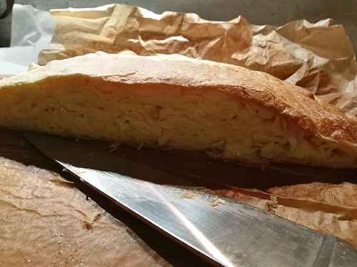 Tagliatelles en croûte